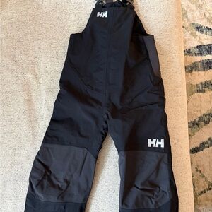 Helly Hansen Kids Black and Gray Overalls